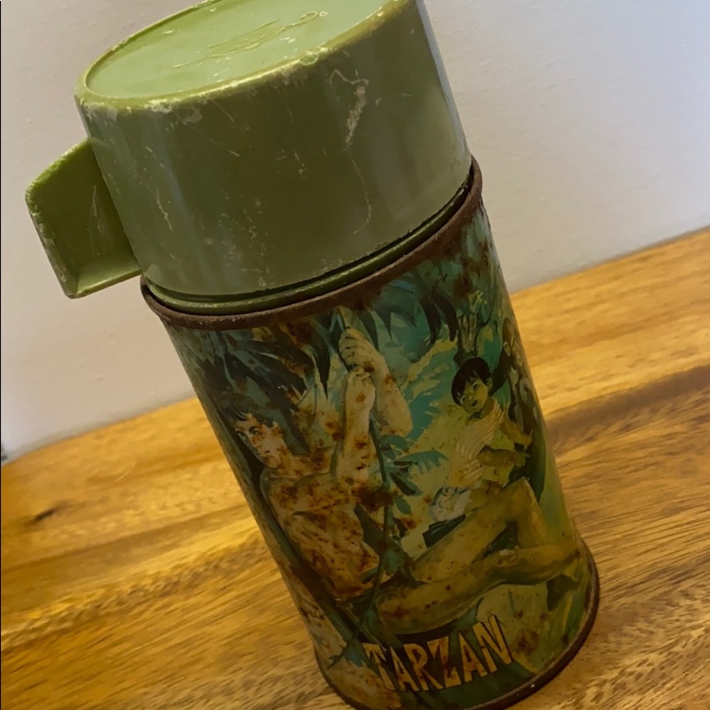 Rusty Tarzan thermos